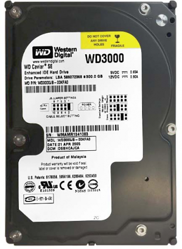 Жесткий диск Western Digital WD3000JB 300Gb 7200 IDE 3.5" HDD
