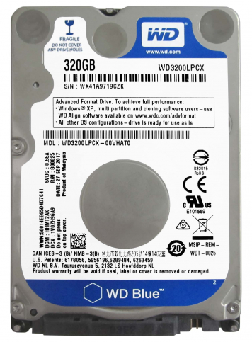 Жесткий диск Western Digital WD3200LPCX 320Gb 5400 SATAIII 2,5" HDD