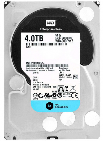 Жесткий диск Western Digital WD4000F9YZ 4Tb 7200 SATAIII 3.5" HDD