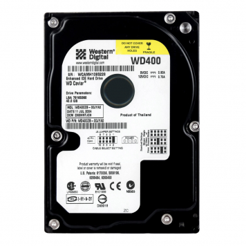 Жесткий диск Western Digital WD400ZB 40Gb 7200 IDE 3.5" HDD