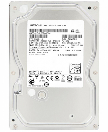 Жесткий Диск Hitachi H3C250854S 250Gb SATAII 3,5" HDD