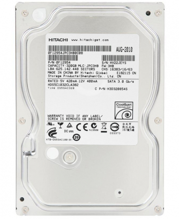 Жесткий Диск Hitachi H3D320854S 320Gb 5400 SATA 3,5" HDD