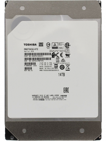 Жесткий диск Toshiba HDEPW10GEA51 14Tb 7200 SATAIII 3,5" HDD